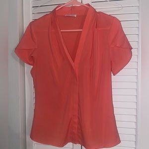 Calvin Klein coral blouse